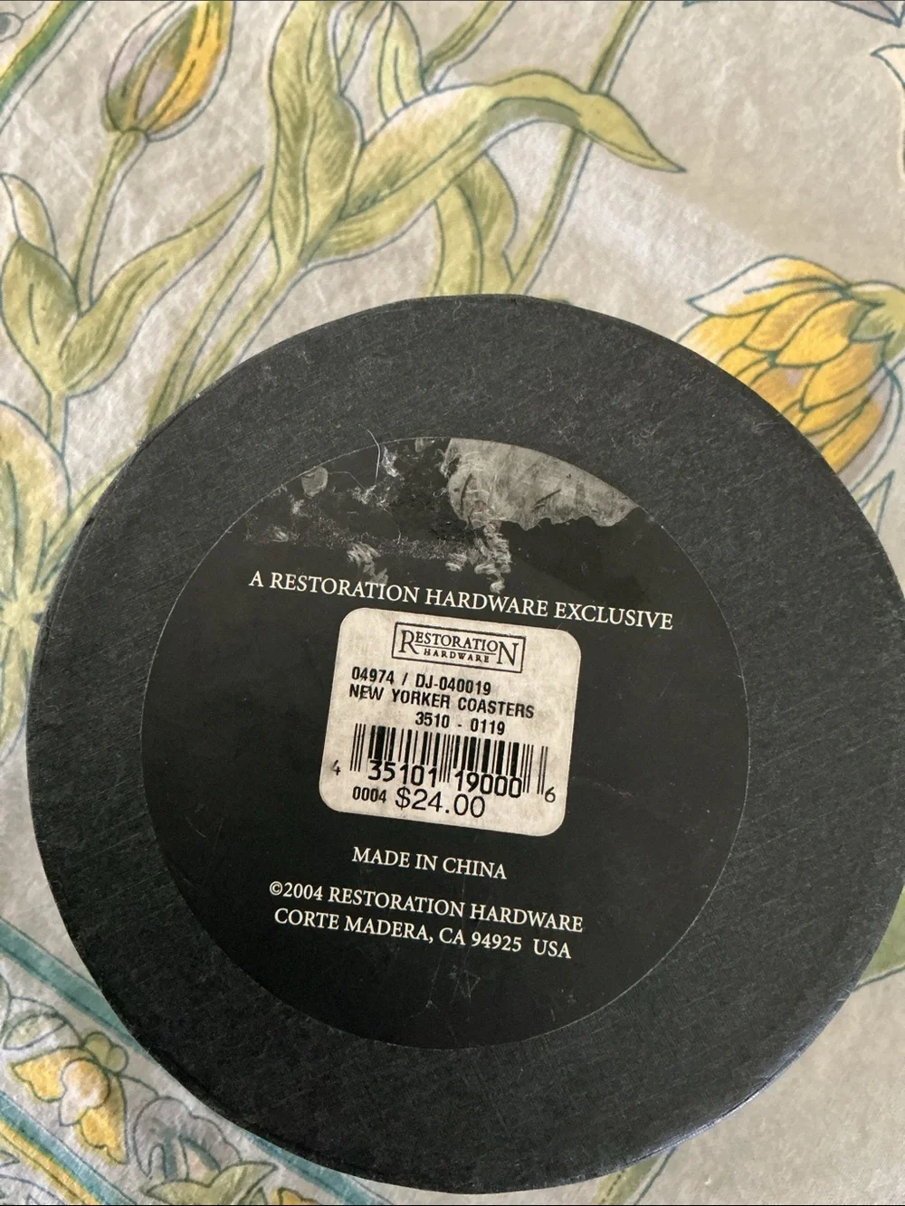 The New Yorker Set of 6 Wine Themed Cartoon Coasters Restoration Hardware NWT